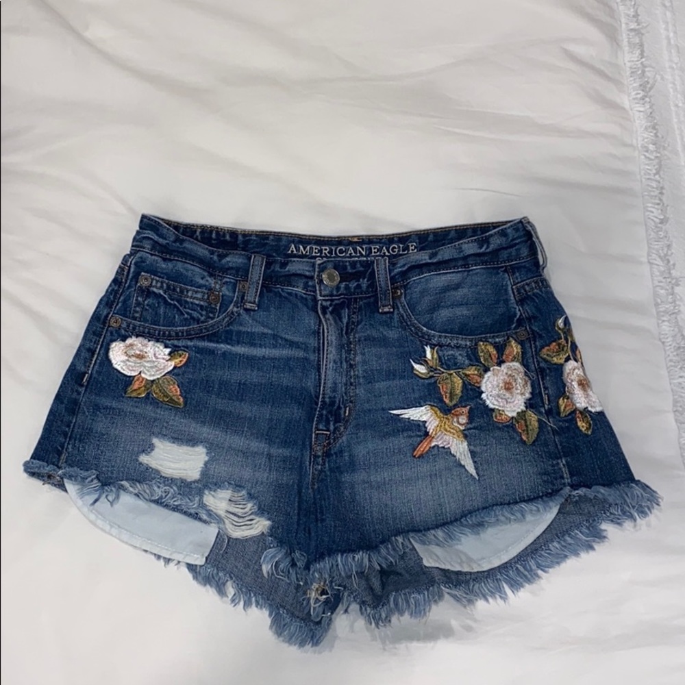 Jean Shorts w Stitching